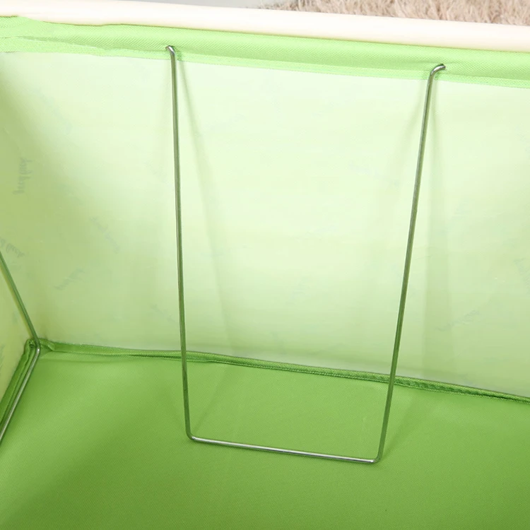 Stackable Foldable Organizer Clothes Storage Box Bins with Metal Frame bedroom organizer