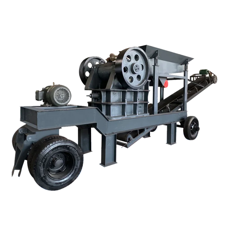 jaw crusher machine with feeder and conveyor jaw mobile crusher mobile jaw crusher