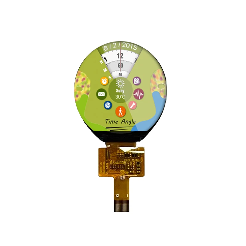 1.5 Inch round lcd display 360x360 Sunlight Readable Transflective IPS LCD Module