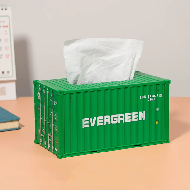 EVERGREEN other christmas decorations products 2022 Custom gifts plastic box tissues organizer shipping container model