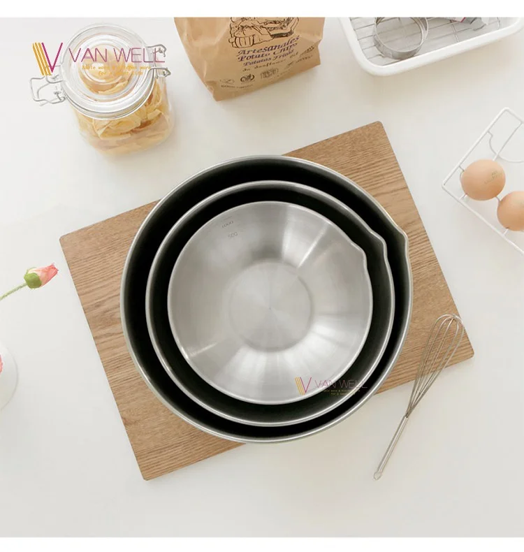 Stainless Steel Mixing Bowls Set Nesting Bowls Kitchen colorful Food Storage Organizers Ecofriendly salad maker