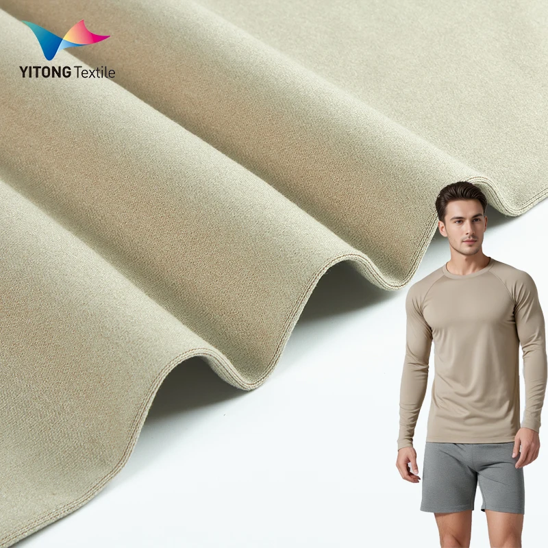 High Quality 220 gsm Polyester Elastane Fabric 95% Polyester 5% Spandex Fabric for t-shirt