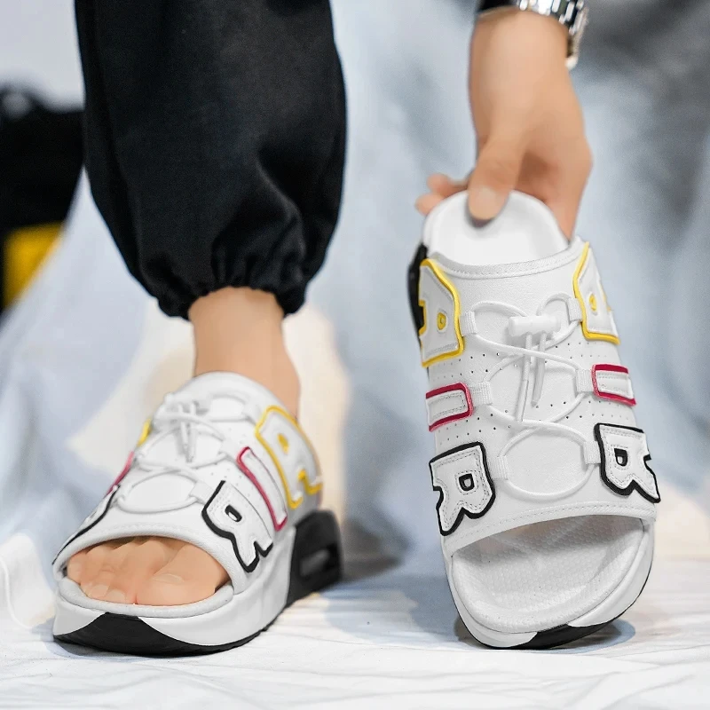Мужские Нескользящие сандалии из искусственной кожи с Size39-44