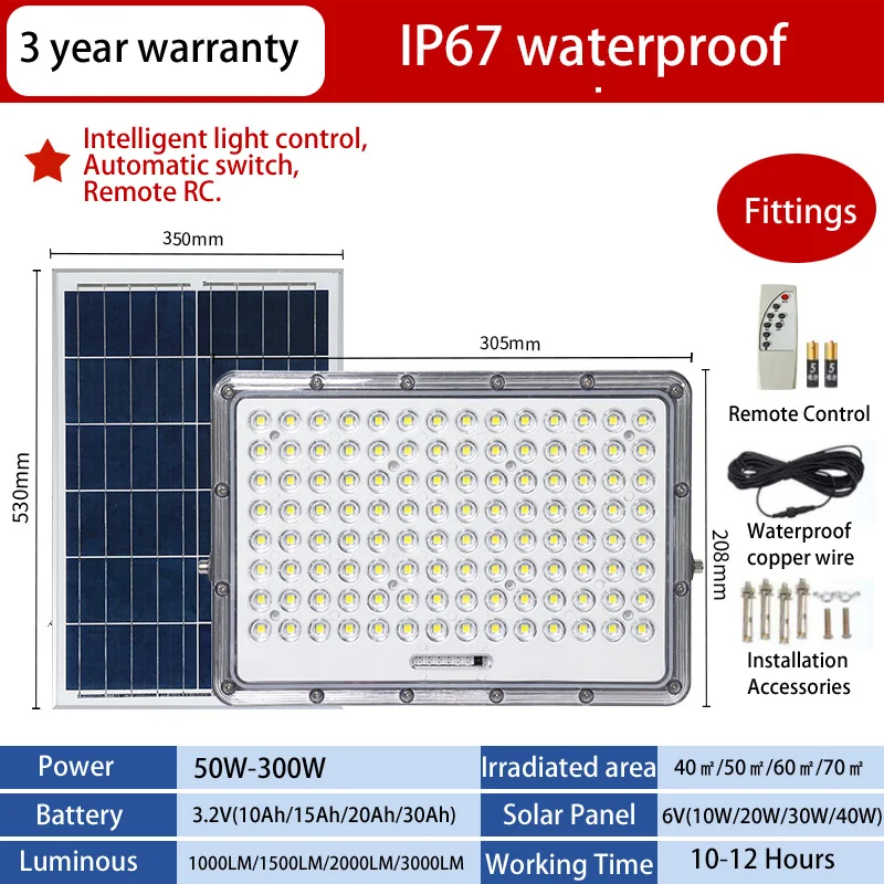 IP67 Waterproof Solar Garden Lamp Flood Lights Premium Outdoor Lighting Solution