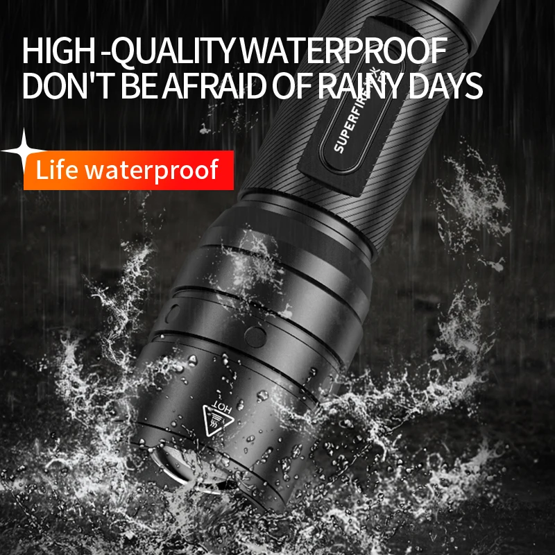 LED Flashlights Bright Small Flashlight Zoomable Waterproof Adjustable Brightness Flash Light for Emergency