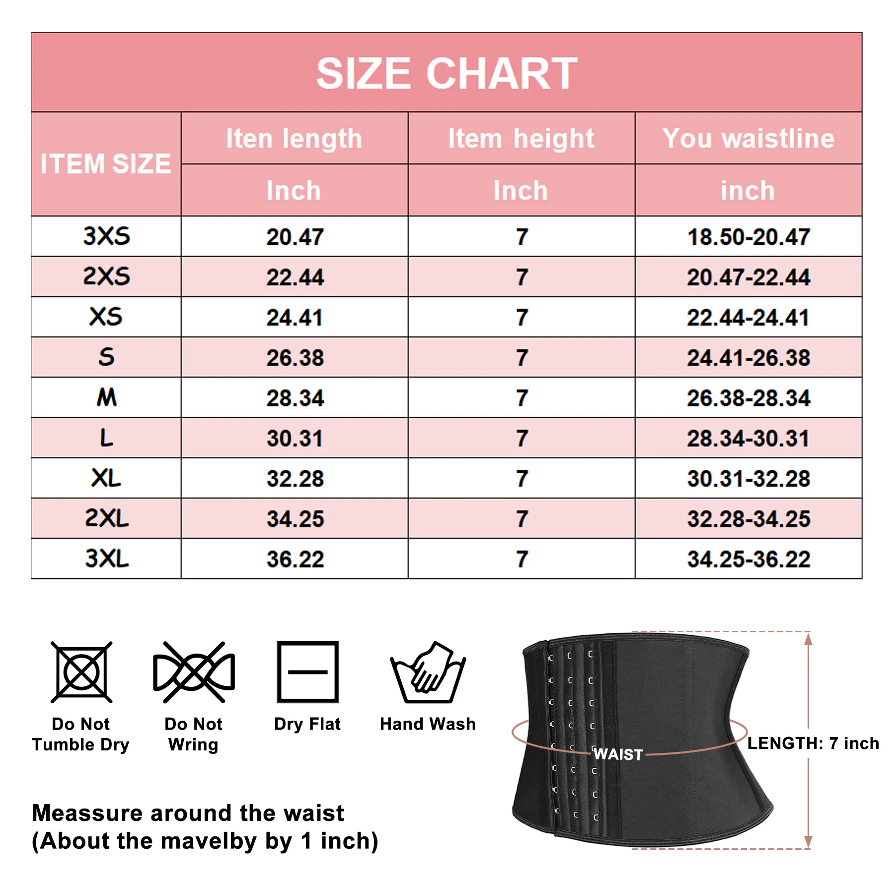 Faja Colombianas Women Underwear 9 Steel Bones Short Torso Latex 7 Inches Waist Trainer Corset Shapers