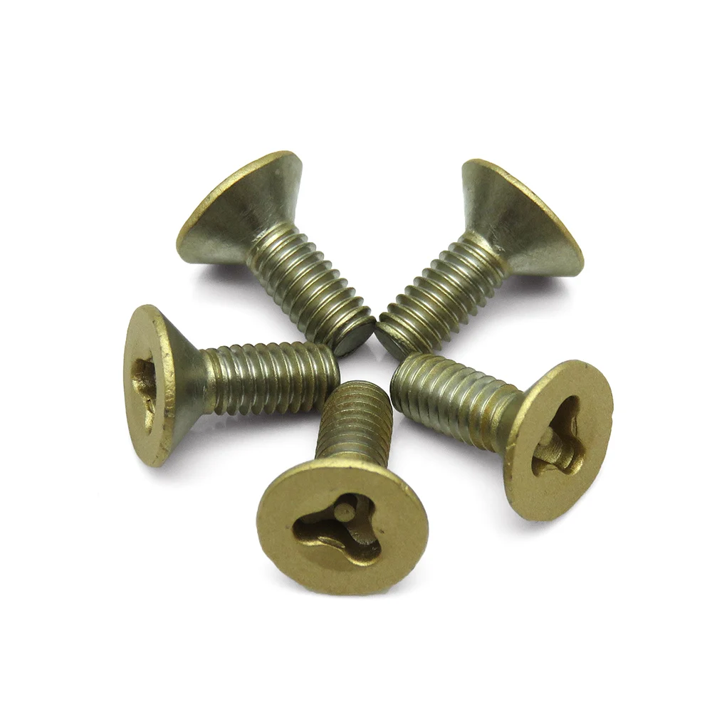 Custom Countersunk Head Y-slot Security Screws