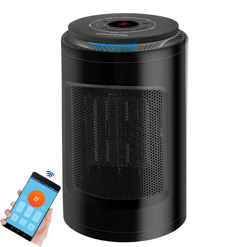1200W Smart PTC Heater Hot Air Fan Office Home WIFI APP Control Heating Electric Heater Digital Electric Fan Heater