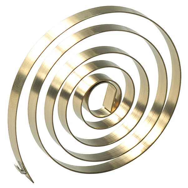 Немагнитная плоская спиральная крутящаяся пружина часов для двигателя