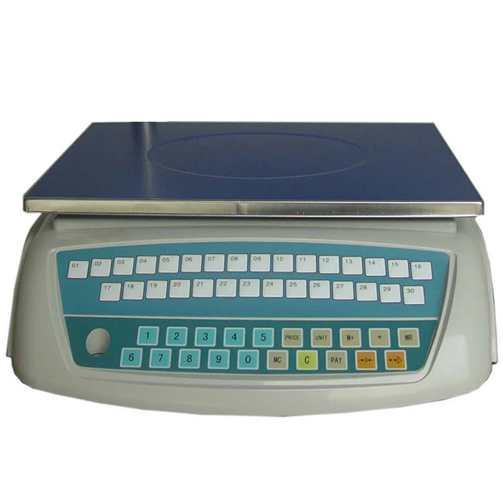 30kg 10g ACS Series Digital Price Computing Scale Electronic Balance Digital Barcode Label Printing Price Computing Scale