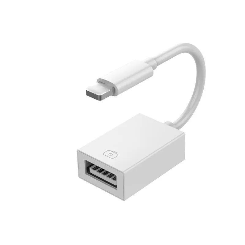 OTG Cable Lighting To USB 2.0 OTG Adapter For iPhone iPad OTG Camera Adapter