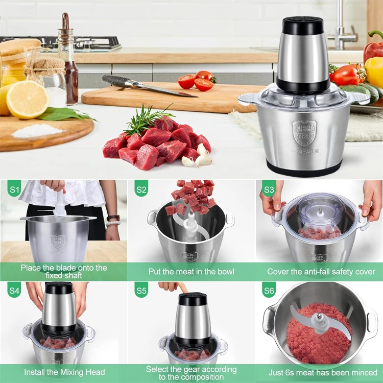 Кухонная овощерезка 6 электрическая мясорубка