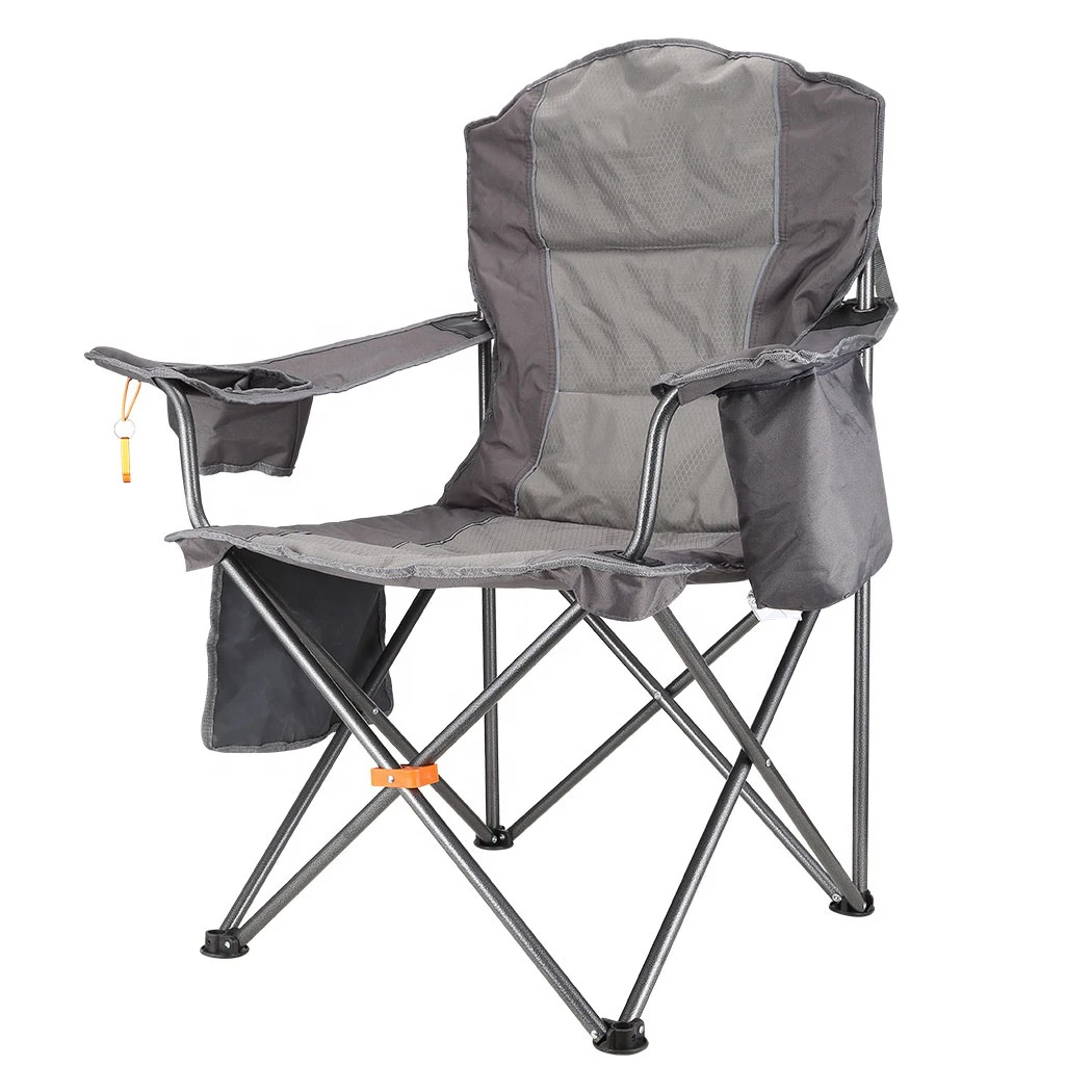 Qibu CC4 Ready to ship 150kg Bear Capacity Portable Durable Folding Camping Chair with Cooler Padded