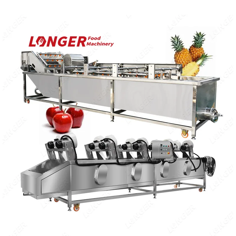 
Air Bubble Auto Onion Washer Ginger Washing Machine Plant 