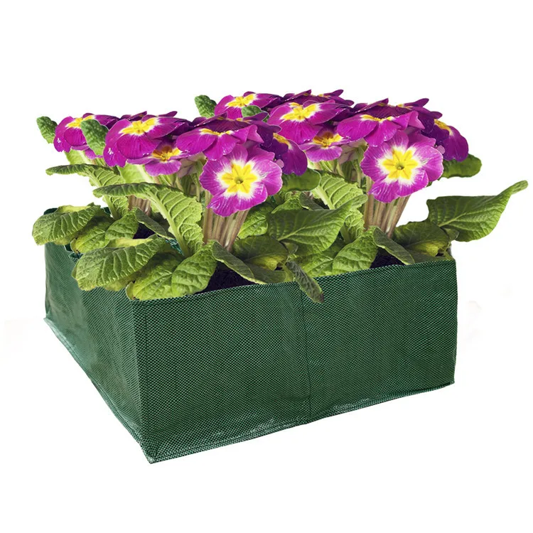 Factory woven four-grid garden breathable durable tomato flower seedling plant grow bag