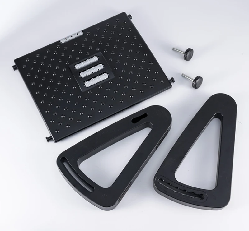 Newest Under desk footrest stool Up and Down Adjustable Foot Rest with Massage Texture and Roller