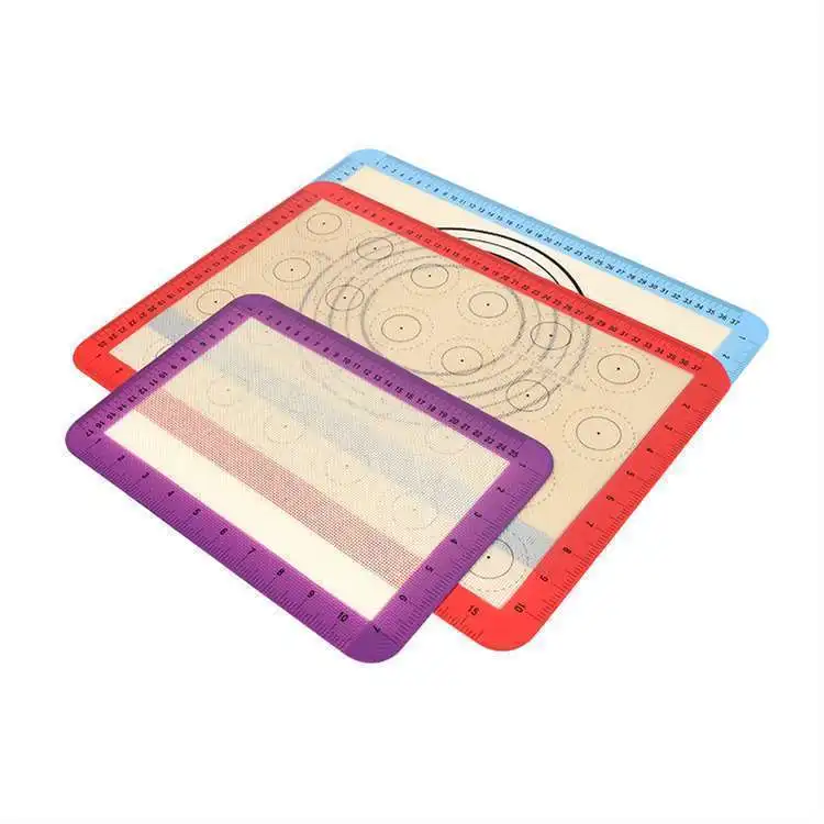 Anti-slip Silicone Pastry Mat Non-stick Heat-resistant Oven Liner Roll Dough Mat Silicone Baking Pan