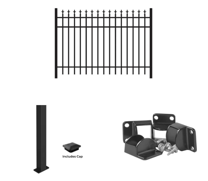 4 в диаметре горячеоцинкованная стальная труба угловые столбы забора 60x40