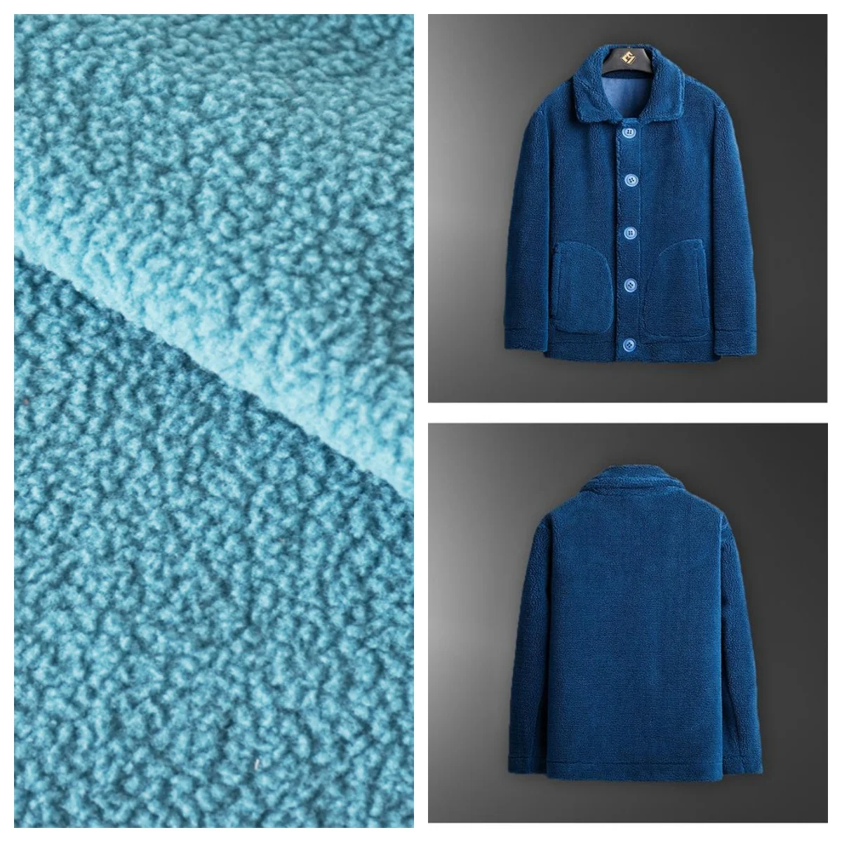 Fabric Heavyweight Sherpa Fogarment Jacket Coat Warmly Keeping Factory Price Ollie Velvet Solid Color 100% Polyester Sofa Fabric