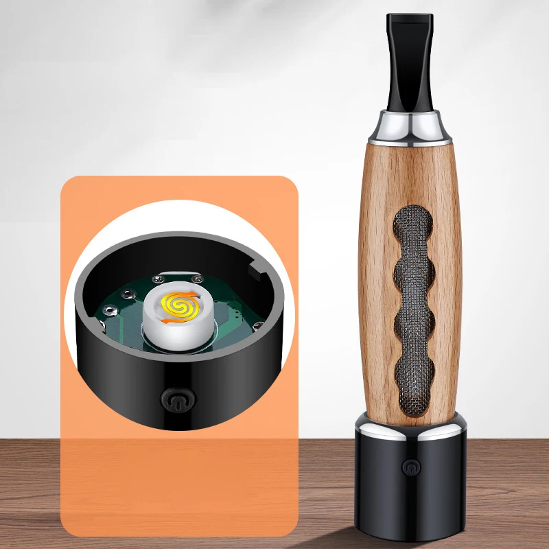 Anti Ash Dropping Cigarette Lighter Heating Coil Lighter Flameless Cigarette Usb Lighter