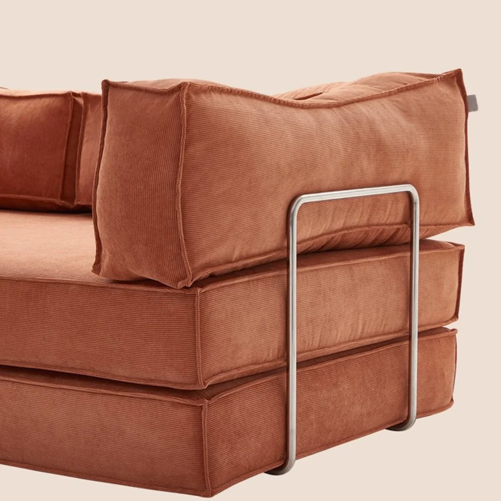 Custom Washable Folding Memory Foam Compressed-Sofa Home Hotel Furniture Modern Sectional Vacuum Compression Module Sofa Foshan
