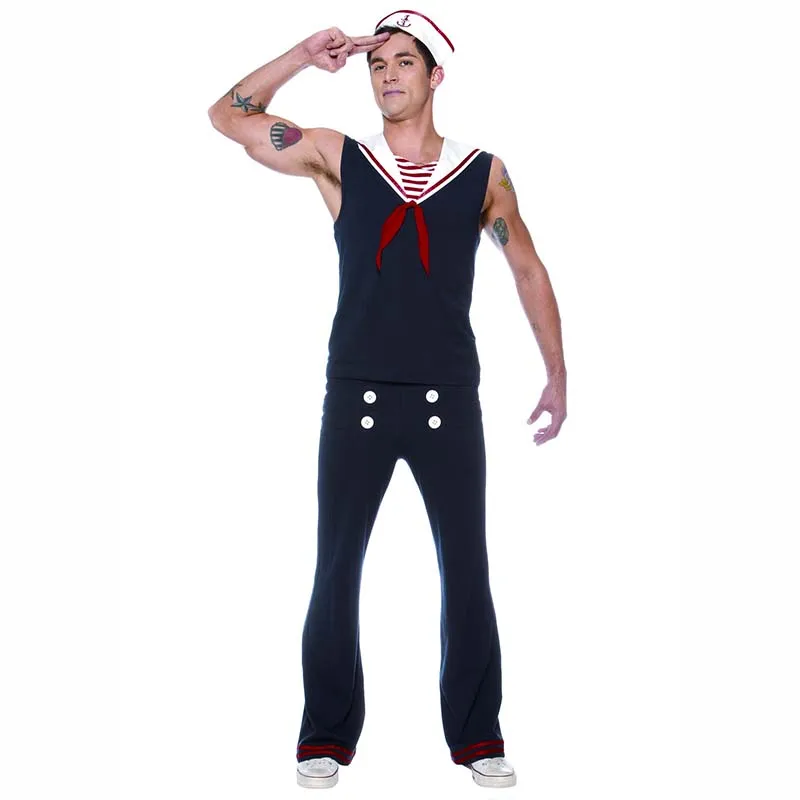 Fancy Dress Officer Marine Seaman Costume Sailor Costume