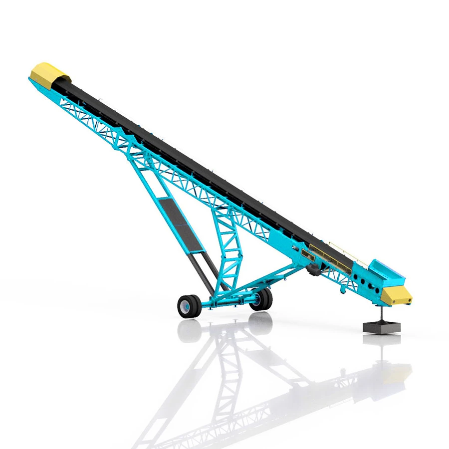 Grasshopper Conveyors Fully independent mobile link conveyors customized lengths and designs