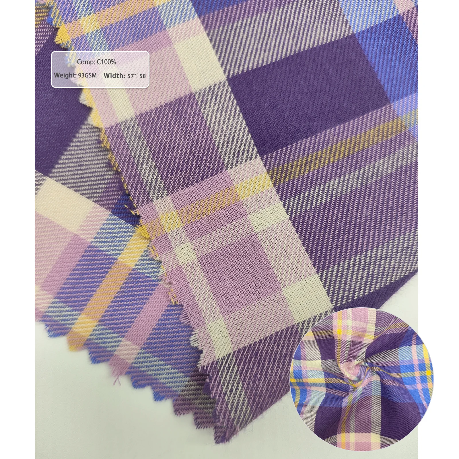 Innovative design garment fabric manufacturers 100% cotton shirt fabric customize fabric