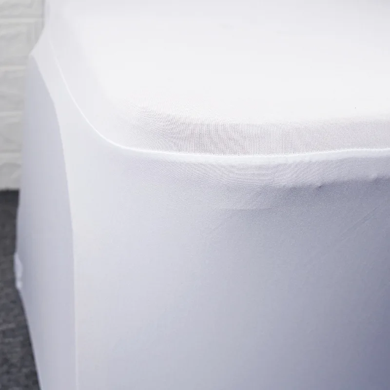 Banquet Dining Elastic Outdoor Party Chair Covers Wedding Stretch Hotel White Chair Covers for Wedding
