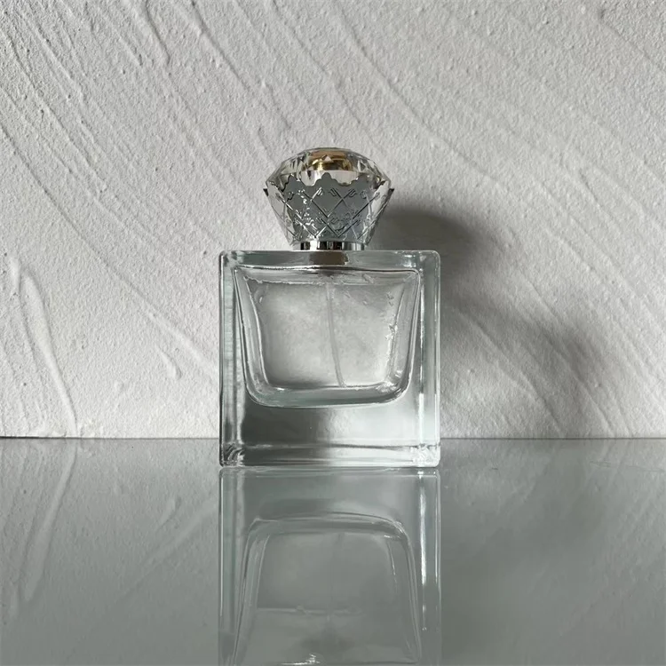Wholesale China Manufacturer in stock Luxury Rectangle 30ml 50ml 100ml empty glass perfume Bottle