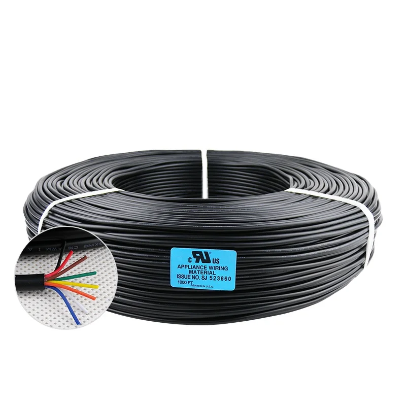 Multi-Core Electric Cable 300V AWM 2464 26AWG 7/0.16TS PVC Insulation Tinned Copper Conductor Electrical Cable Wire