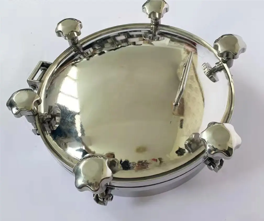 Прочная гигиеническая нержавеющая сталь 304/316l круглая крышка люка давления
