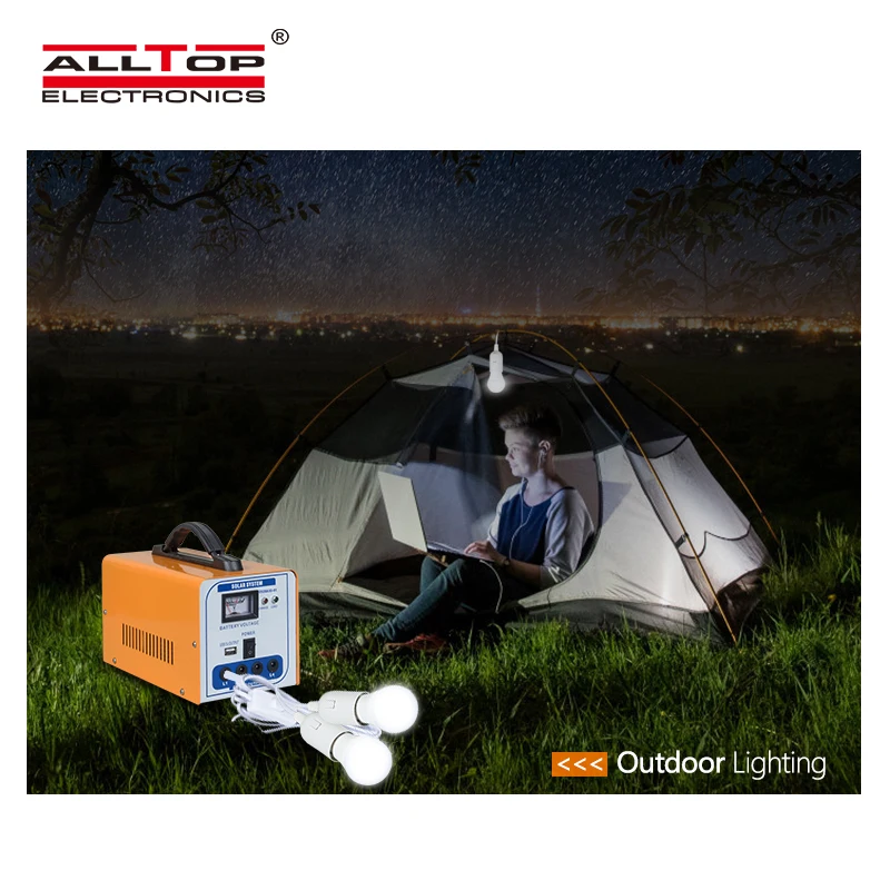  ALLTOP New Design Hight Quality Portable Off Grid Home 30w Solar Power System With The Light