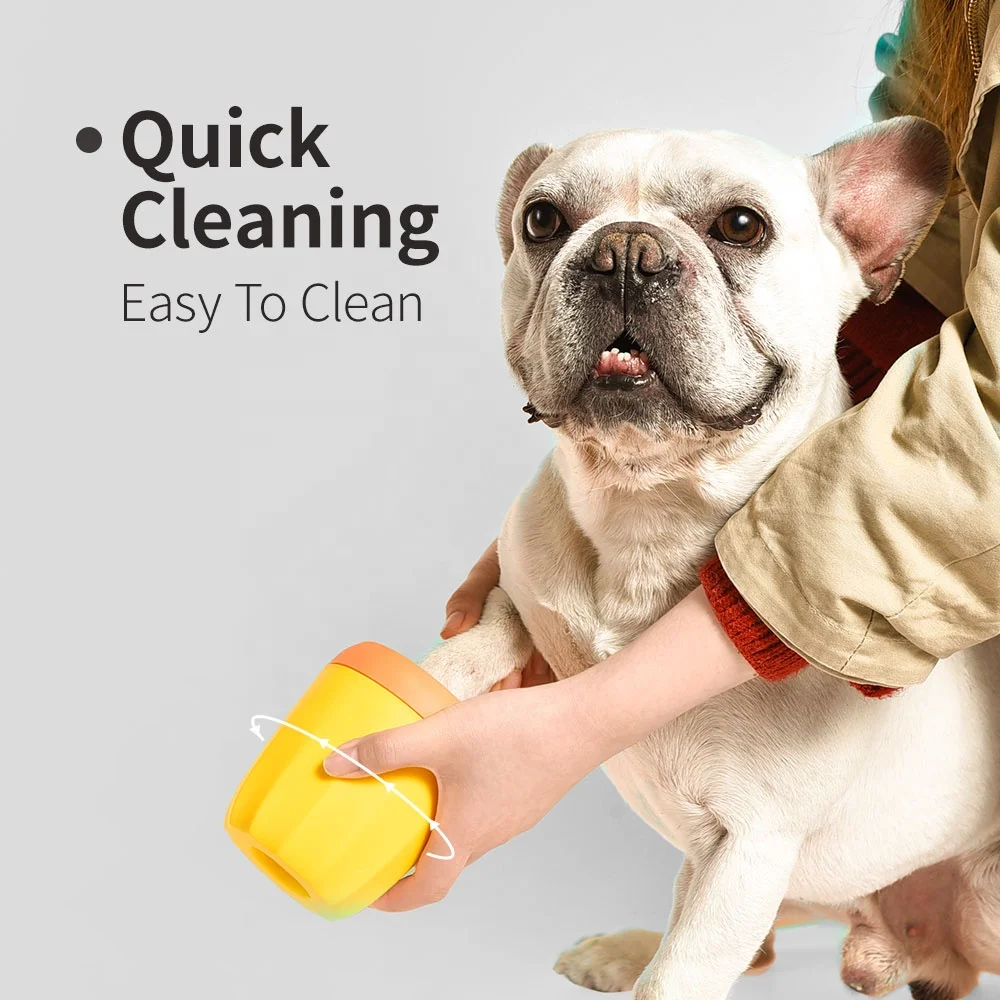 Pet Foot Cleaner Washer Removable Cleaning Tool Soft Touch Portable Pet Dog Paw Cleaner
