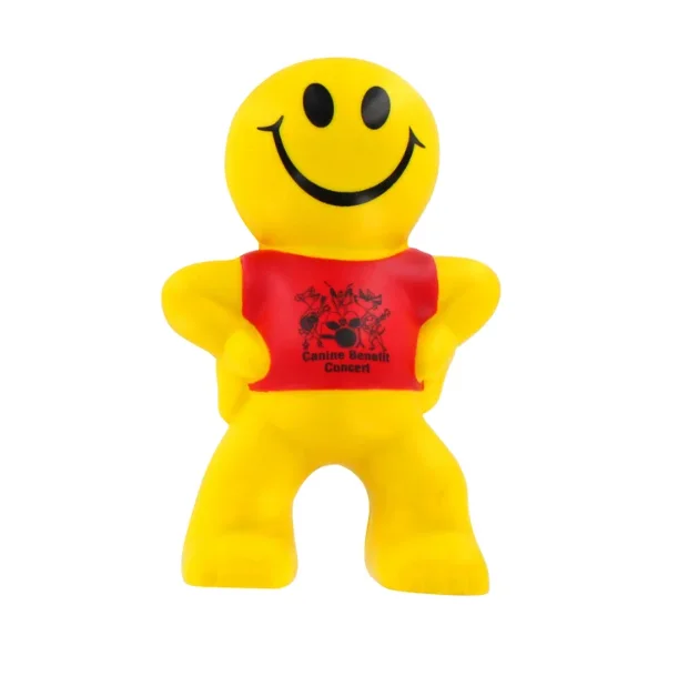 TOP customized logo promotional Imprinted Advertising Captain Smiley Stress Balls