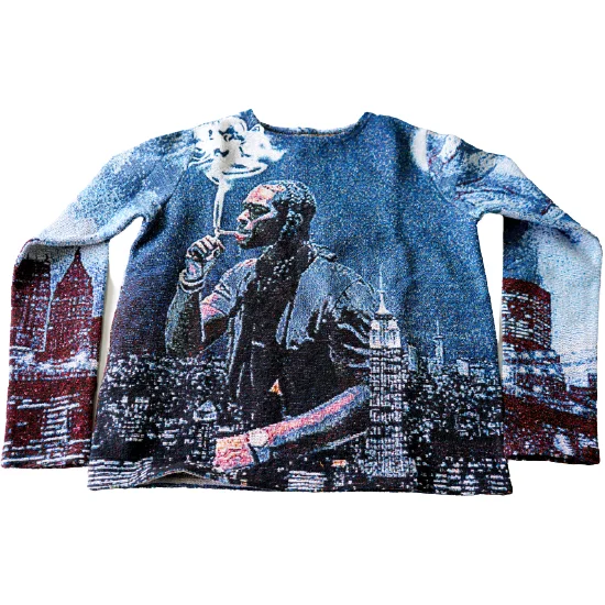  Hot sale custom tapestry crew necks all plus sizes shirt pullover