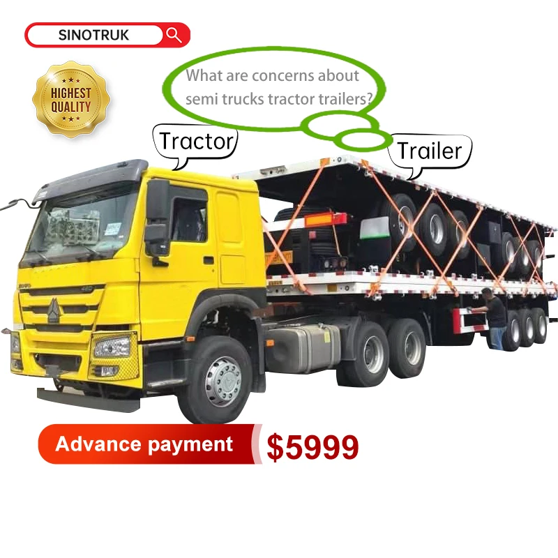 HOWO грузовик прицеп плоский платформа полуприцеп SINOTRUK 375hp 6X4 10 wheeler 40ton тягачи