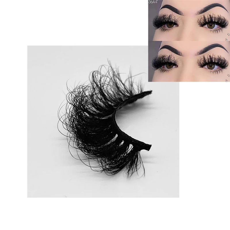 25mm eyelash extensions handmade natural wispy russian d curl strip mink eyelashes