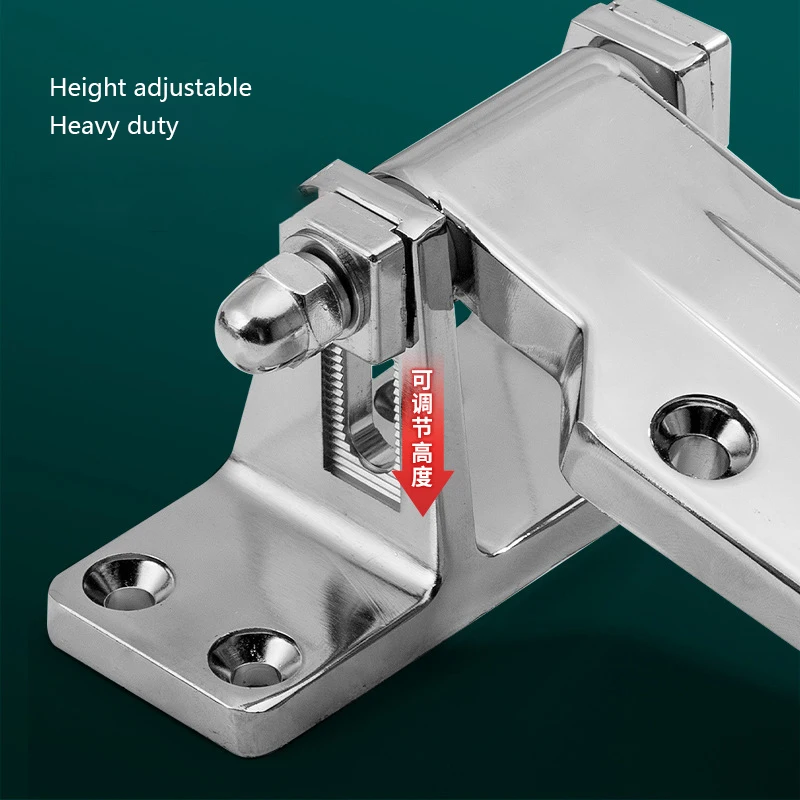 Height Adjustable Reversible Heavy Duty Oven Freezer Refrigerator Hinge Zinc Alloy Stainless Steel Cold Room Door Hinge