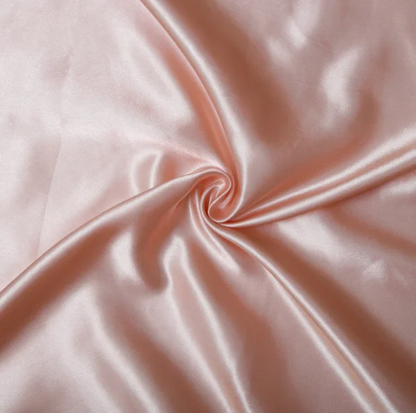 Оптовая продажа, белая 100% Полиэстеровая шелковая атласная ткань для сублимации