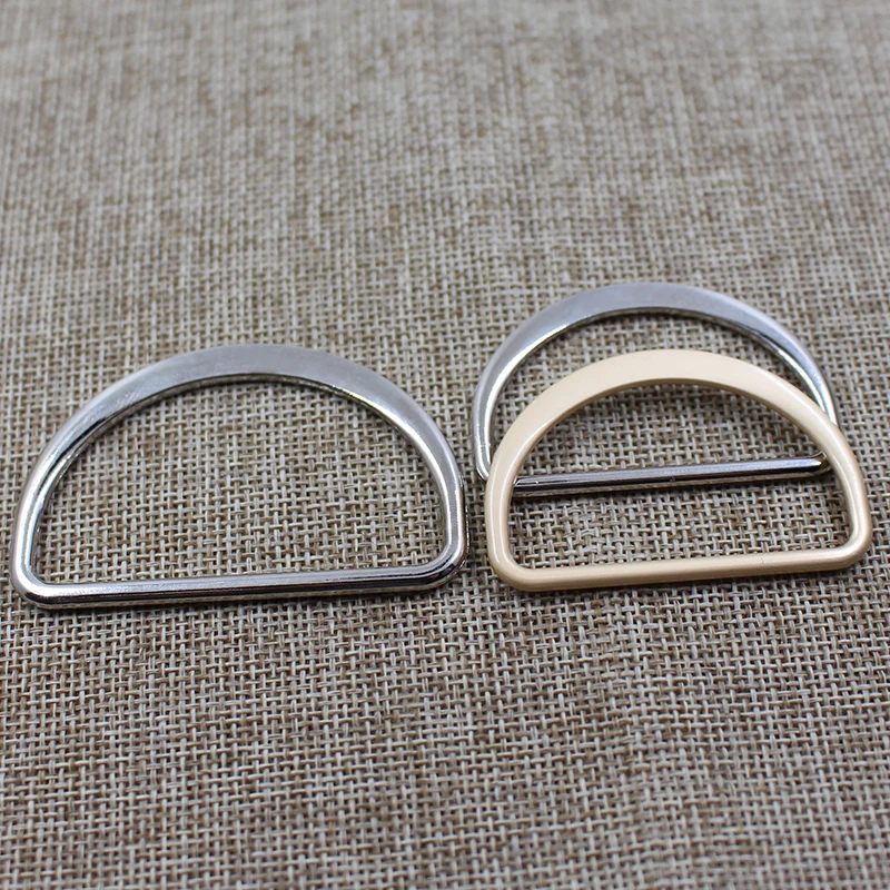 High quality custom  metal flat alloy d ring buckle hardware accessories