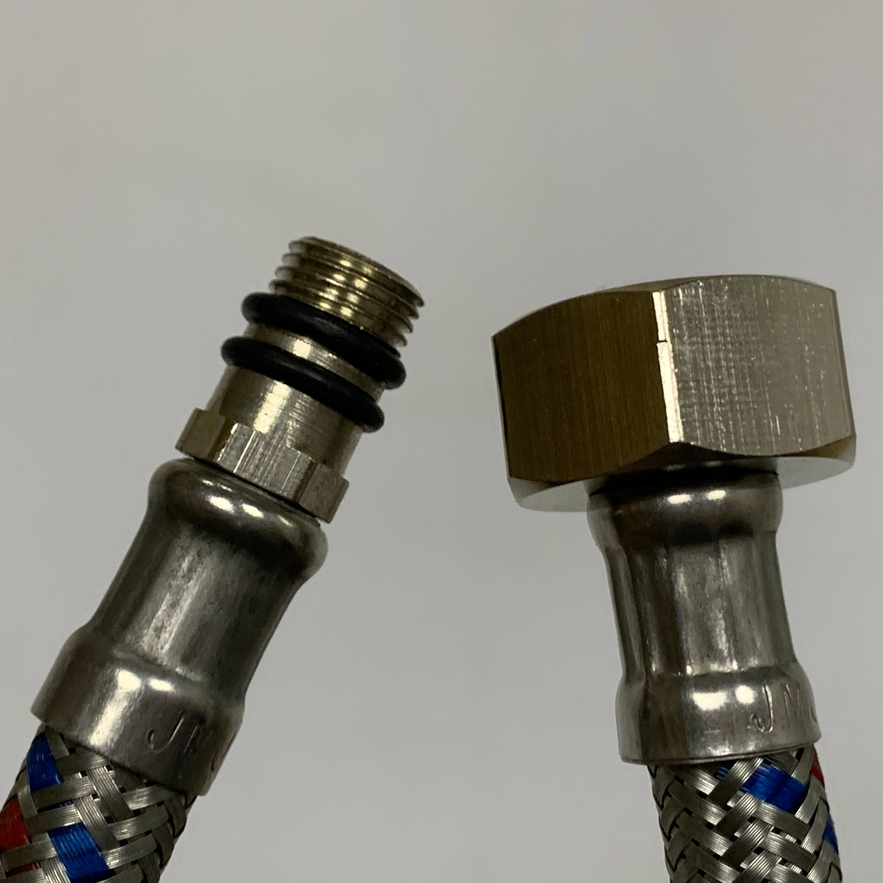 Yowin bathroom sink accessories water faucet braided hose flexible conduit wire hose