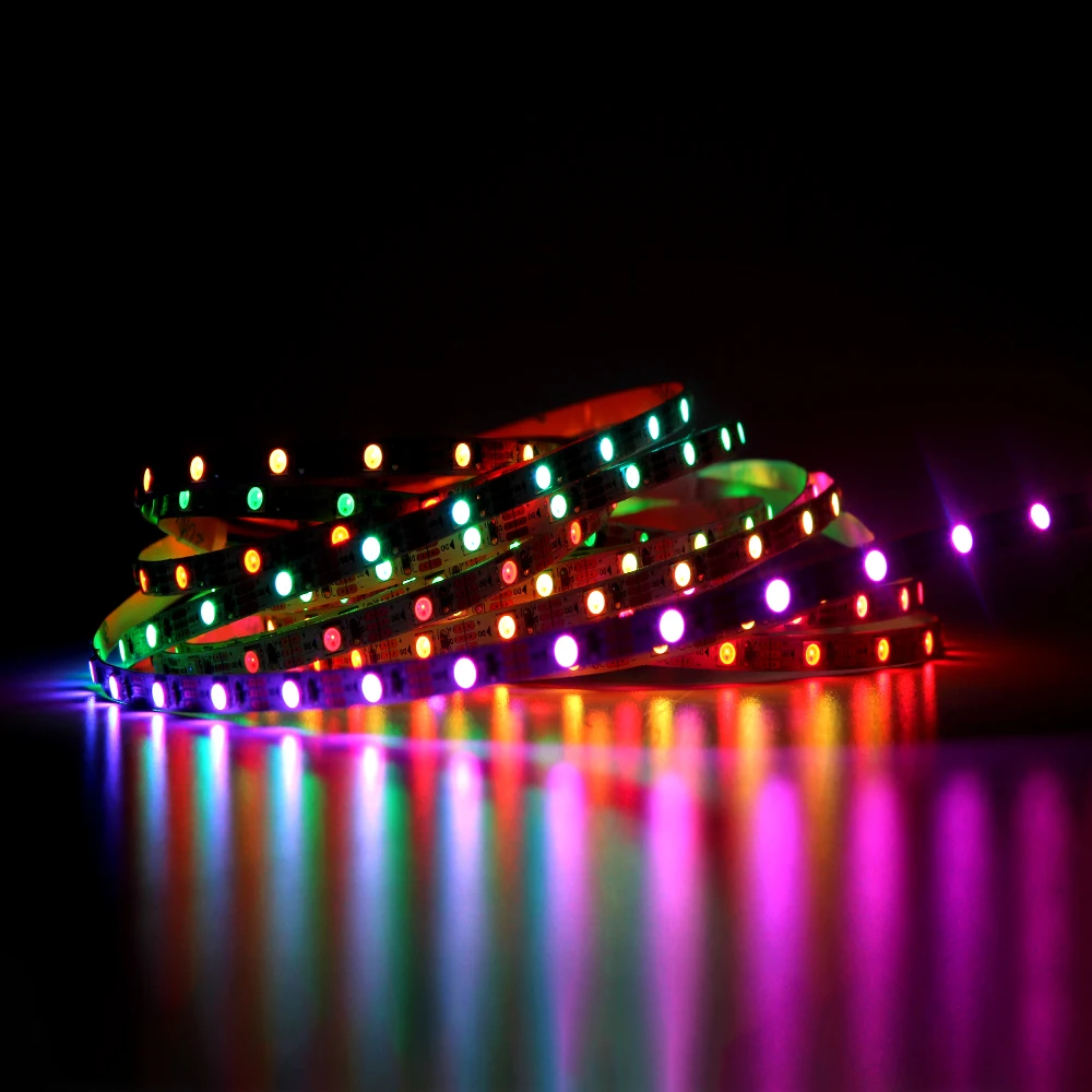 DMX Programmable WS2812B Pixel RGB LED Flexible Led Strip light