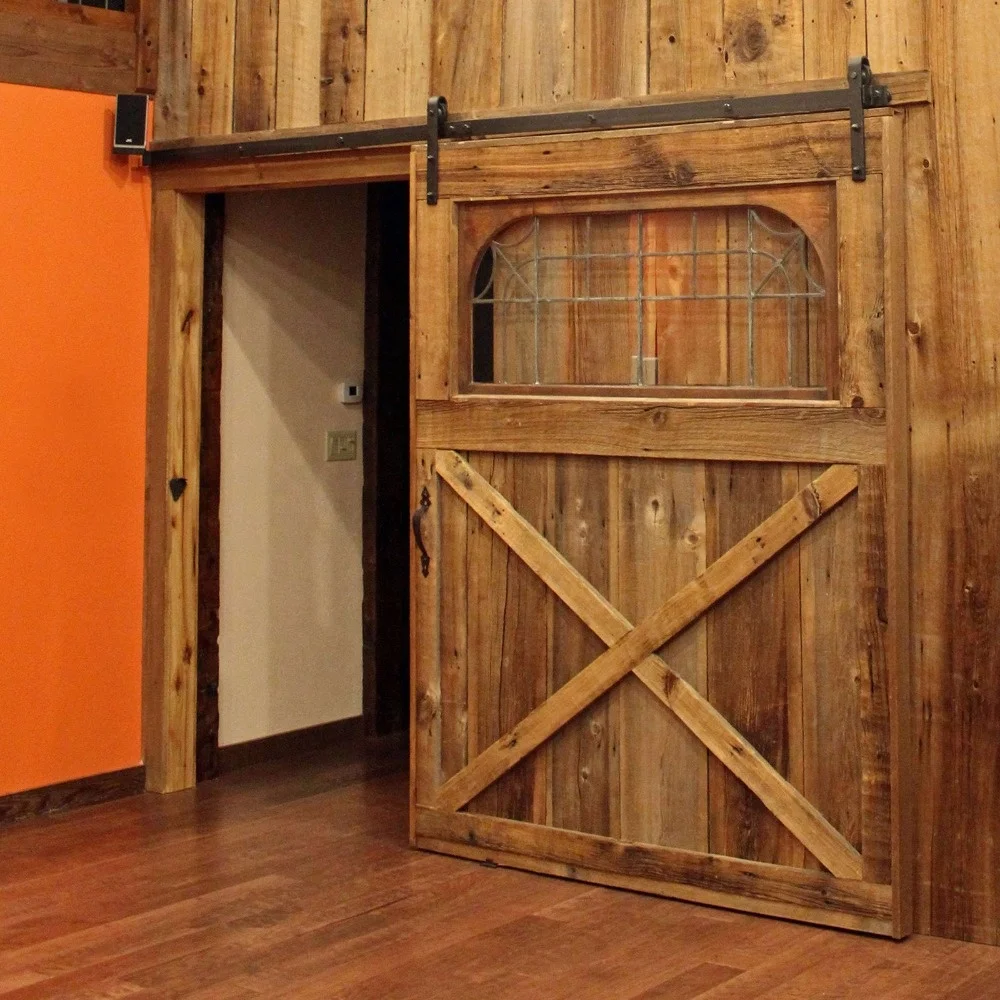 American Antique Style  Barn Door Rail Removable Wooden Door Hardware Accessories Household Sliding Door Rail