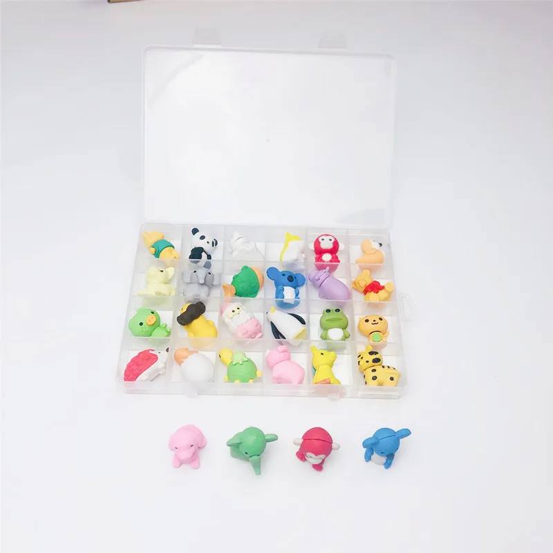 New Creative Funny Toys 3D Assorted Animal Puzzle Eraser for Classroom Rewards Games and School Supplies Best
