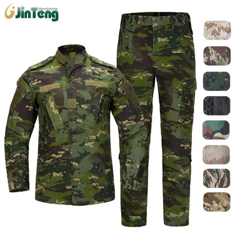 Оптовая продажа камуфляжная зеленая тактическая форма JINTENG