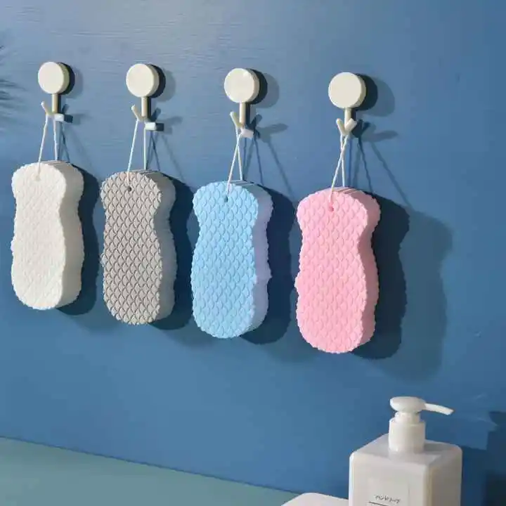 Factory Wholesale Ultra Soft Baby Body Scrubber Exfoliating Bath Remover Spa Body Sponge