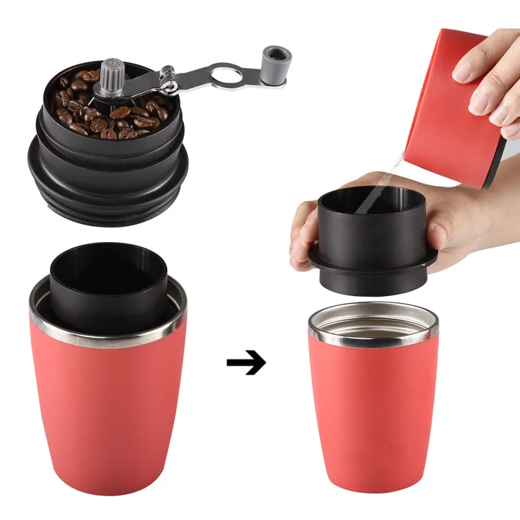 
Travel portable espresso coffee maker for indoor & outdoor using 1 Cup 