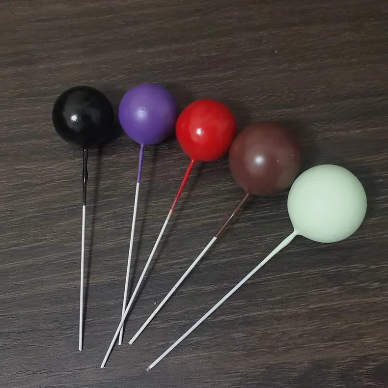 Wholesale Colour 5pcs 2cm~4cm Foam Balls for Cake Decorating Faux Ball Decoration