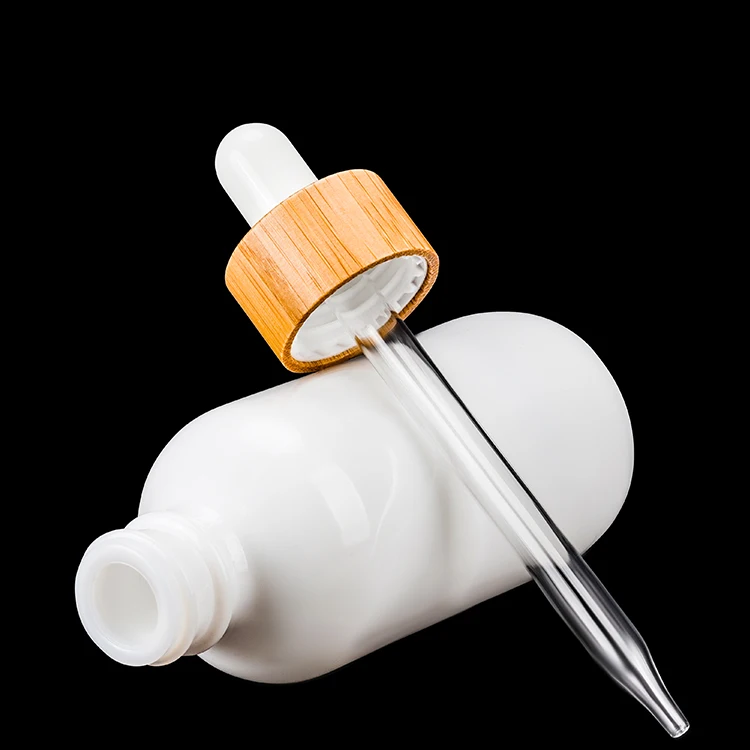 Роскошная стеклянная бутылка-капельница из белого фарфора с опаловым жемчугом, 10 мл, 15 мл, 30 мл